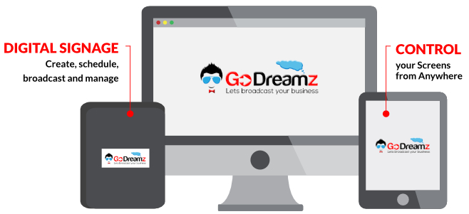 Godreamz - Digital signage software
